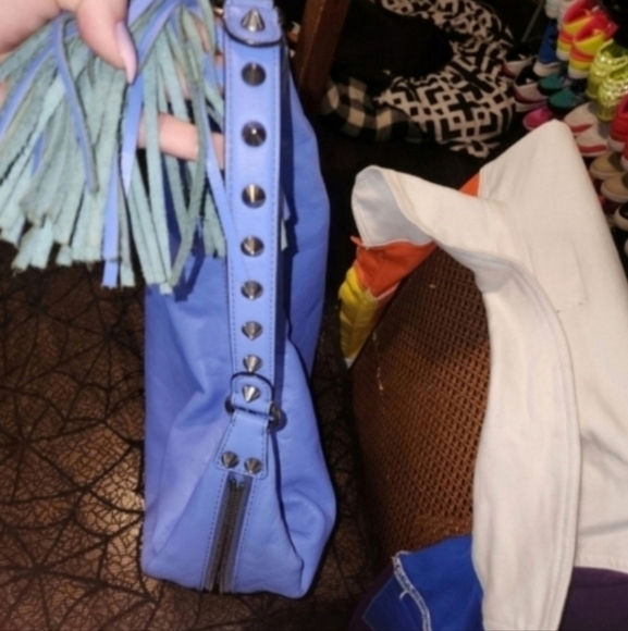 🍂🍁RARE!!!REBECCA MINKOFF TWILIGHT SKY BAILEY HOBO BAG - Picture 11 of 14